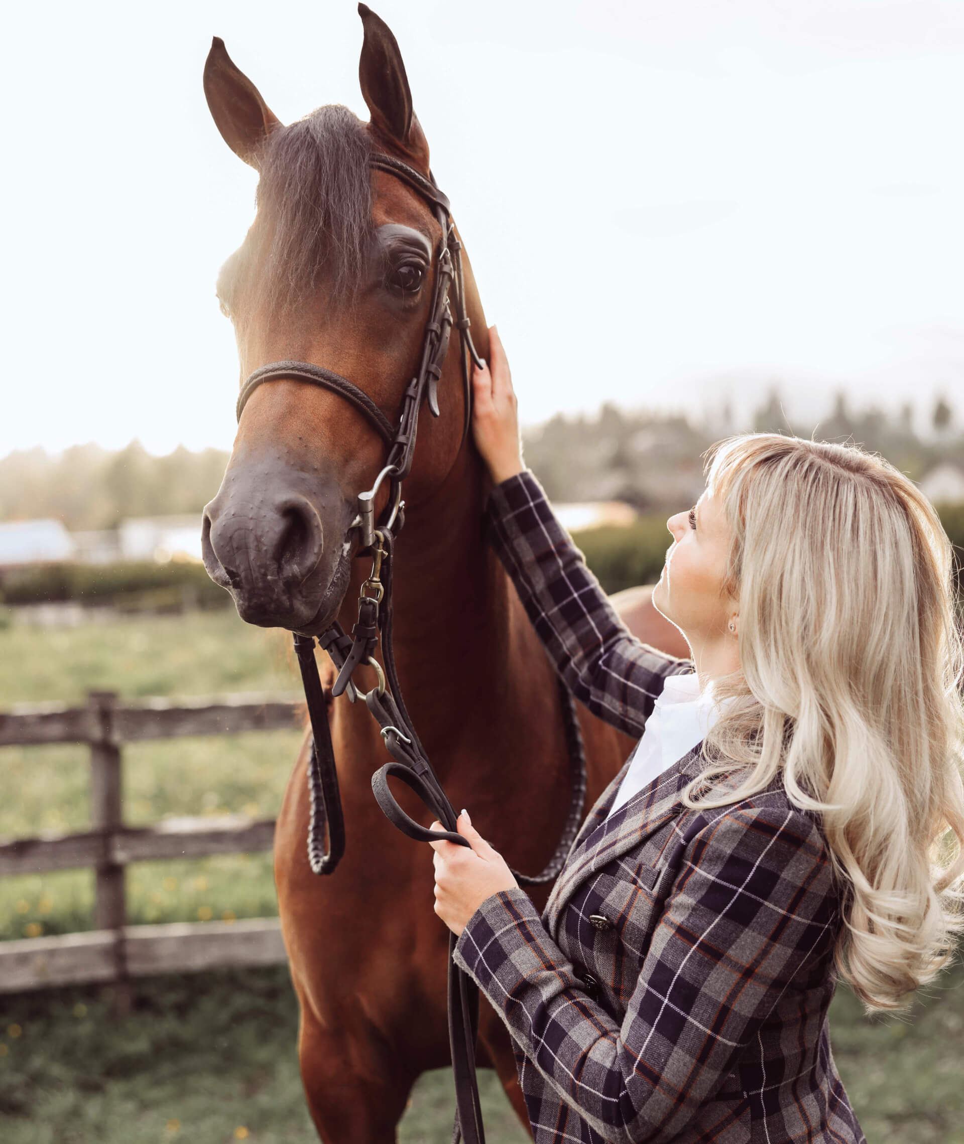 Polina with a horse